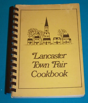 Lancaster PA Town Fair Cookbook 1975 1st Presb. St. James Epis. Temple Beth El - Image 1 of 4