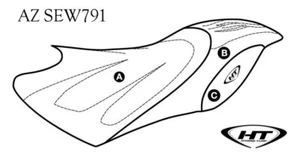 Yamaha Hydro Turf Seat Cover GP800 2001 2002/GP1200 R 2000 2001 2002 Seat Cover - Picture 1 of 2