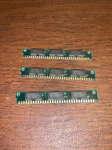 Set of 3 SIMM 30-pin GoldStar GMM791000NS-70 Memory 1MB x 9 70NS - Picture 1 of 1