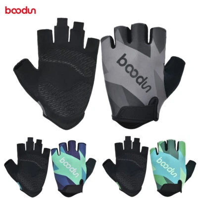 Boodun Fahrradhandschuhe Herren Damen Gel Halbfinger Radhandschuhe Sommer M/L/XL