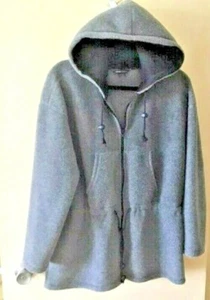 Women’s Hooded Jacket MODA International Soft/Cozy Gray and Black…Size Medium - Picture 1 of 5