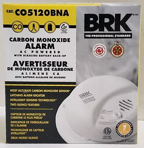 NEW BRK CO5120BNA Carbon Monoxide Detector 120V with Battery Backup $38.99