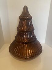 Brown Ceramic Christmas Tree (Bronze Looking) 17”