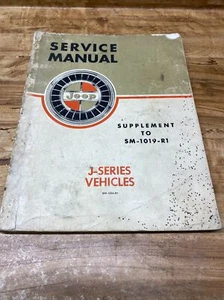 Jeep J-Series Service Tech Manual Supplement To SM-1019-R1 - Bild 1 von 11