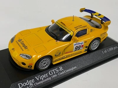 1/43 Minichamps Dodge Viper GTS-R 1999 British GTC Series  400 991499 CS376 - Image 1 of 4