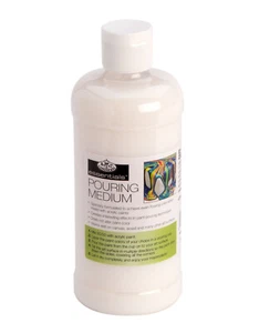 Royal Langnickel Acrylic Pouring Medium 472ml/16oz Bottle Clear Mix With Paint - Picture 1 of 10