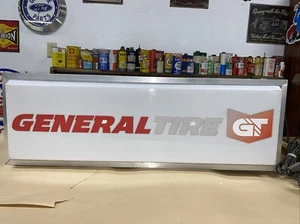 General Tire Dealer Lighted Sign Double Sided Check Out The Pics 2 Sided - Picture 1 of 16
