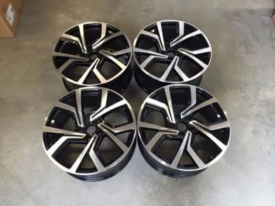 18" VW Golf Clubsport Style Wheels Gloss Black Polished Golf MK5 MK6 MK7 GTi GTD - Image 1 of 4