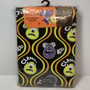 Disney Pixar Monsters Inc Halloween Tablecloth 60" x 84" Flannelback PEVA, NEW - Bild 1 von 8