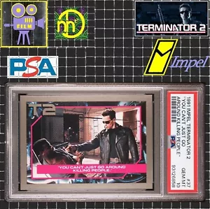 1991 Impel Terminator 2 - #37 You Can't Go Around Killing - PSA 10 GEM MT POP 1 - Picture 1 of 4