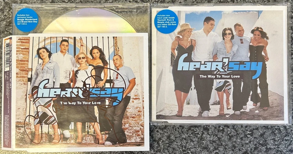Hear'Say The Way To Your Love 2001 2 x Enhanced CD Single Set SIGNED - Image 1 of 1