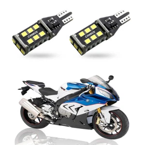 Luz de estacionamiento DRL LED W5W T10 blanca para 2009-2018 BMW S1000R S1000RR conjunto de 2 - Imagen 1 de 3