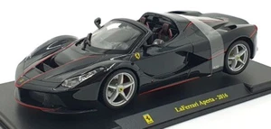 Burago 1/24 Scale Diecast 191223K - 2016 Ferrari La Ferrari Aperta - Black - Picture 1 of 5