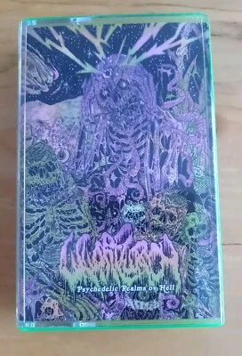 Wharflurch – Psychedelic Realms Ov Hell Cassette 2021  [Neon Green] Death Metal - Image 1 of 4
