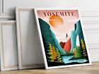 Yosemite National Park 40x50cm Stretched Travel Canvas Wall Art Print