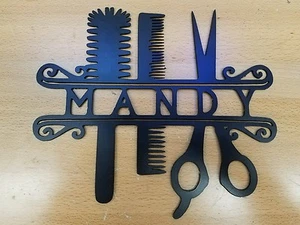 Hair Stylist metal wall art plasma cut decor shop gift idea salon - Picture 1 of 1