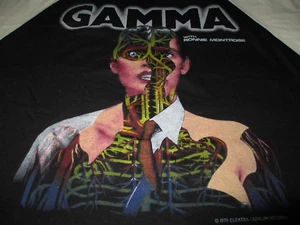 CAMISETA NEGRA GAMMA RONNIE MONTROSE 1979 ELEKTRA ASYLUM RECORD CONCIERTO-GRANDE-NUEVA - Imagen 1 de 7