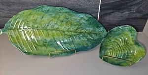 Choice of NWT Tarhong Melamine Tropical Leaf Serving Platter or Serving Bowl - Picture 1 of 11