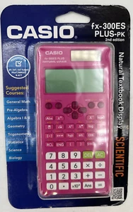 Casio fx-300ES PLUS 2nd Edition Scientific Calculator - Pink Brand New Sealed - Picture 1 of 2