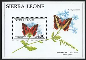 Sierra Leone 1991 - Mi-Nr. Block 172 ** - MNH - Schmetterlinge / Butterflies - Picture 1 of 1