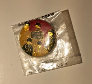 Duran Duran Pinback Button Vtg 1980s Music MTV Pin Mint MIP MOC 80s Scarce Rare - Picture 1 of 5