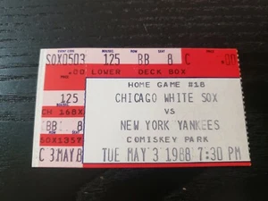 1988 Rickey Henderson HR & 2 SB Ticket Stub, NY Yankees vs White Sox ~ May 3 - Picture 1 of 2