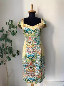 Just Cavalli Kleid Mehrfarbig Stretch Kurzarm Gr. IT46 UK14 US10 - Bild 1 von 14