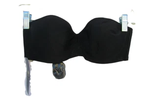 Reggiseno senza spalline con ferretto ultra convertibile 85414 body scamosciato Wacoal nero nudo nuovo con etichette - Foto 1 di 8
