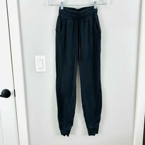 Lululemon Nero Scuba Joggers Nero Allenamento Attivo Quotidiano Donna 0 - Foto 1 di 12