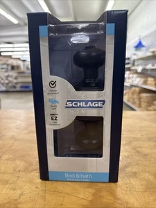 Schlage Bed and Bath Door Knob-Georgian-Aged Bronze - Picture 1 of 6