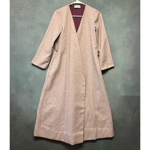 Vintage Lily of France Trench Coat USA Made Rosa Puleo-Szule Petite Open Front - Picture 1 of 10