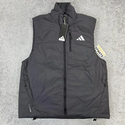 Adidas жилет мужской средний черный Adi365 ClimaWarm работает водоотталкивающий JM5715 - Изображение 1 из 4