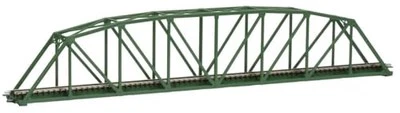 TOMIX N Scale Single Truss Bridge S420 F Dark Green - Model Railroad 3279 Japan - Image 1 of 4