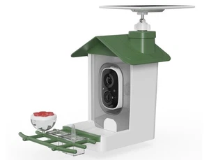 COOAU 5MP UHD Smart Bird Watching Feeder Camera Solar Powered,Outdoor Bird House - Picture 1 of 10