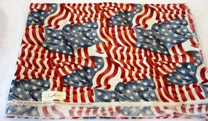 OOP Alexander Henry Fabric BANNERS OF PRIDE-1  1/2 Yds x40" Patriotic - Picture 1 of 2