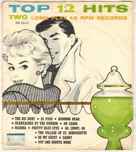 DIVERS "12 TOP HITS" POP ROCK N' ROLL DOUBLE EP 1959 PROMENADE A-54-11 - Picture 1 of 6