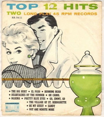 DIVERS "12 TOP HITS" POP ROCK N' ROLL DOUBLE EP 1959 PROMENADE A-54-11 - Photo 1/4