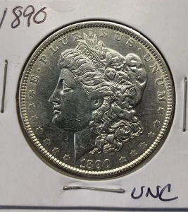 1890 UNC Morgan silver dollar - Picture 1 of 2