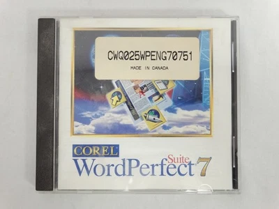 Corel WordPerfect Suite 7 for Windows 95 CD-ROM Vintage Word Processor Software - Image 1 of 4