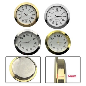 Lente de vidrio resistente a arañazos movimiento mini cuarzo inserto reloj redondo 55 mm - Imagen 1 de 48
