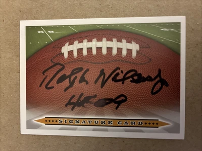 Ralph Wilson Jr. Tarjeta de fútbol americano autografiada firmada con insc. de la corte - Buffalo Bills Foto 1 de 2