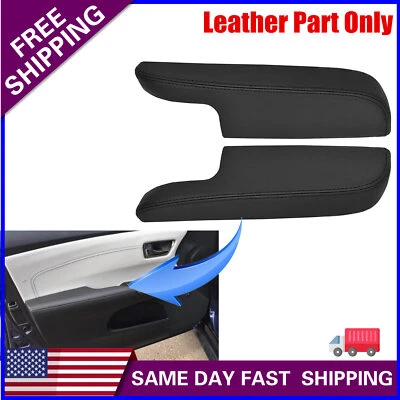 Fits 2013 2014 2015-2018 Toyota Avalon Leather Armrest Door Panel Cover Black - Image 1 of 4