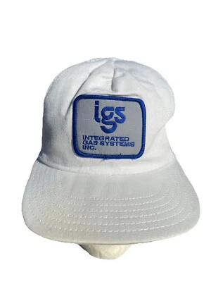 Винтажный IGS интегрированные газовые системы нашивка синий белый сетки водитель грузовика бейсболки США - Изображение 1 из 4