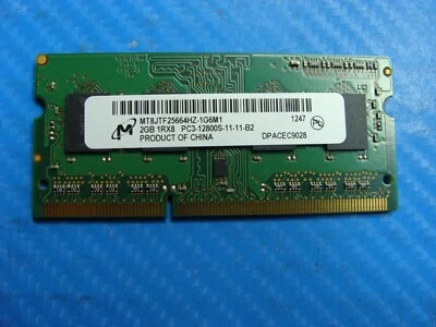 MacBook Pro 13" A1278 2012 MD101LL/A SO-DIMM RAM Memory 2GB 1RX8 PC3-12800S #1 - Image 1 of 2