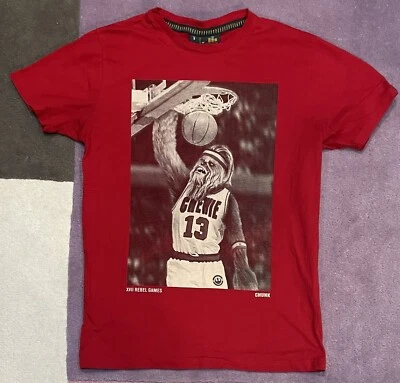 Chunk Clothing XVIII Rebel Games Chewie Dunking Star Wars Shirt size Men's SMALL - Imagem 1 de 4