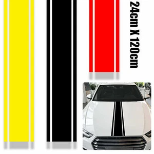 Racing Hood Stripes Decal Vinyl Stickers Side Decor For Car SUV Truck Universal - Bild 1 von 10