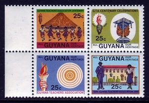 UNUSED: GUYANA #825a BLOCK. FINE-VERY FINE NH OG. - Picture 1 of 1