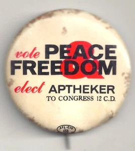 SELTEN 1966 Abstimmung FRIEDEN & FREIHEIT Partei gewählt Herbert ATHEKER House of Rep. NY 12 - Bild 1 von 2