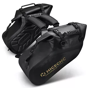Motorcycle Saddlebag Side Pannier Waterproof Saddle Bags Luggage Universal - Picture 1 of 11
