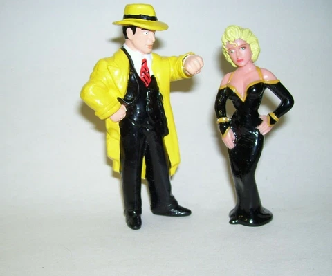 Dick Tracy and Blonde Breathless Mahoney Figures 1990 Applause Cover
